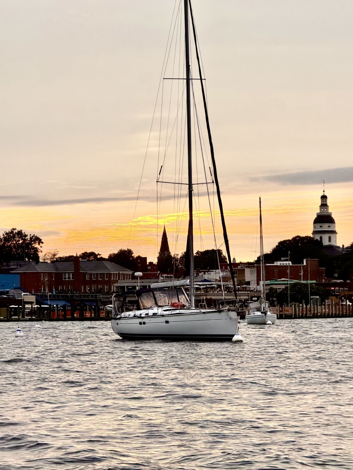photo of Annapolis from the water in summer