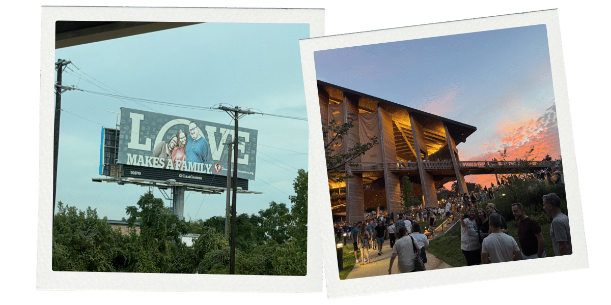 Polaroid photos of DTFA and Wolf Trap Performing Arts Center