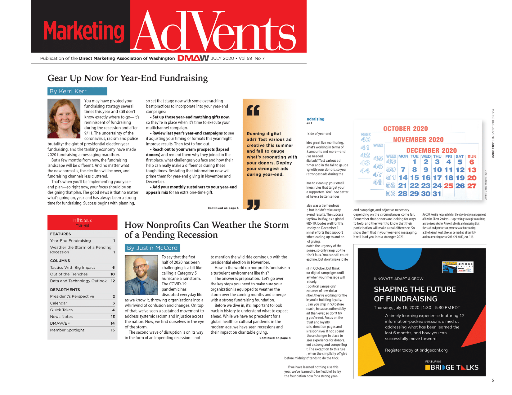 Repost- DMAW Advents July 2020: Gear Up Now for Year-End Fundraising