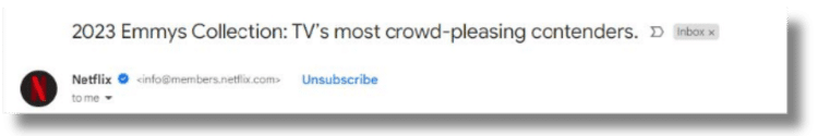 An example of a one-click unsubscribe button.