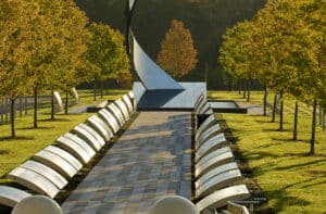 Wall of honor memorial at National Air and Space Museu.